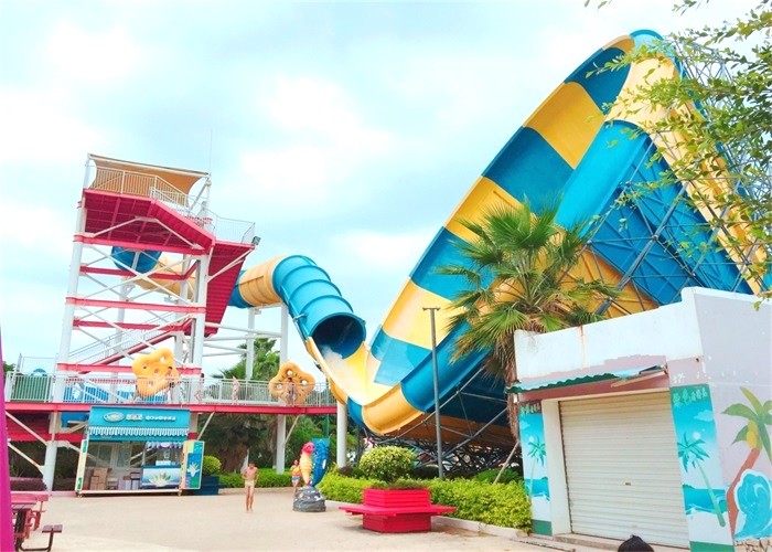 Aqua Park Custom Super Boomerang Water Slides For 1080 Riders