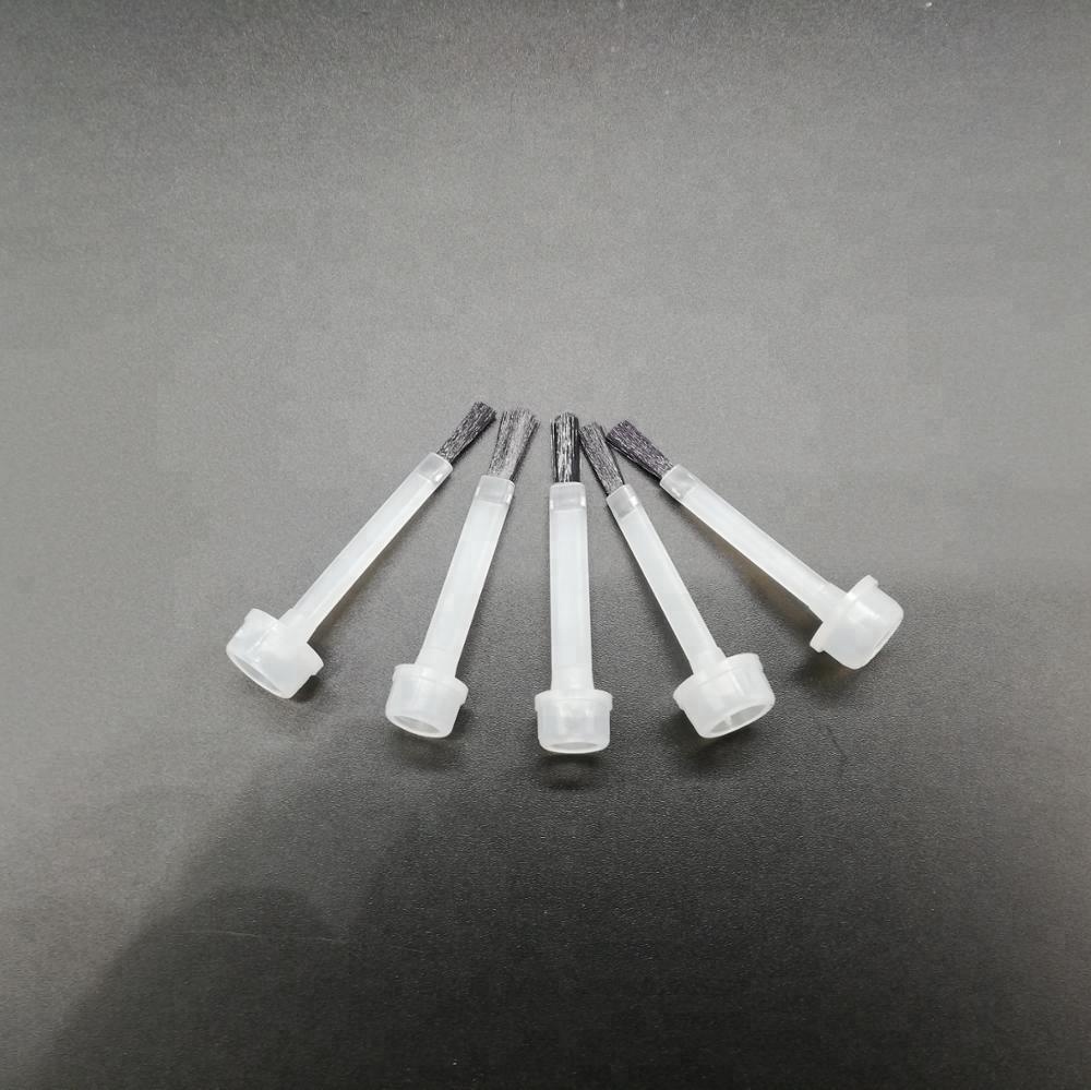 PP Bristle Nail Polish Brush Cleanup Durable Flat Arc Top