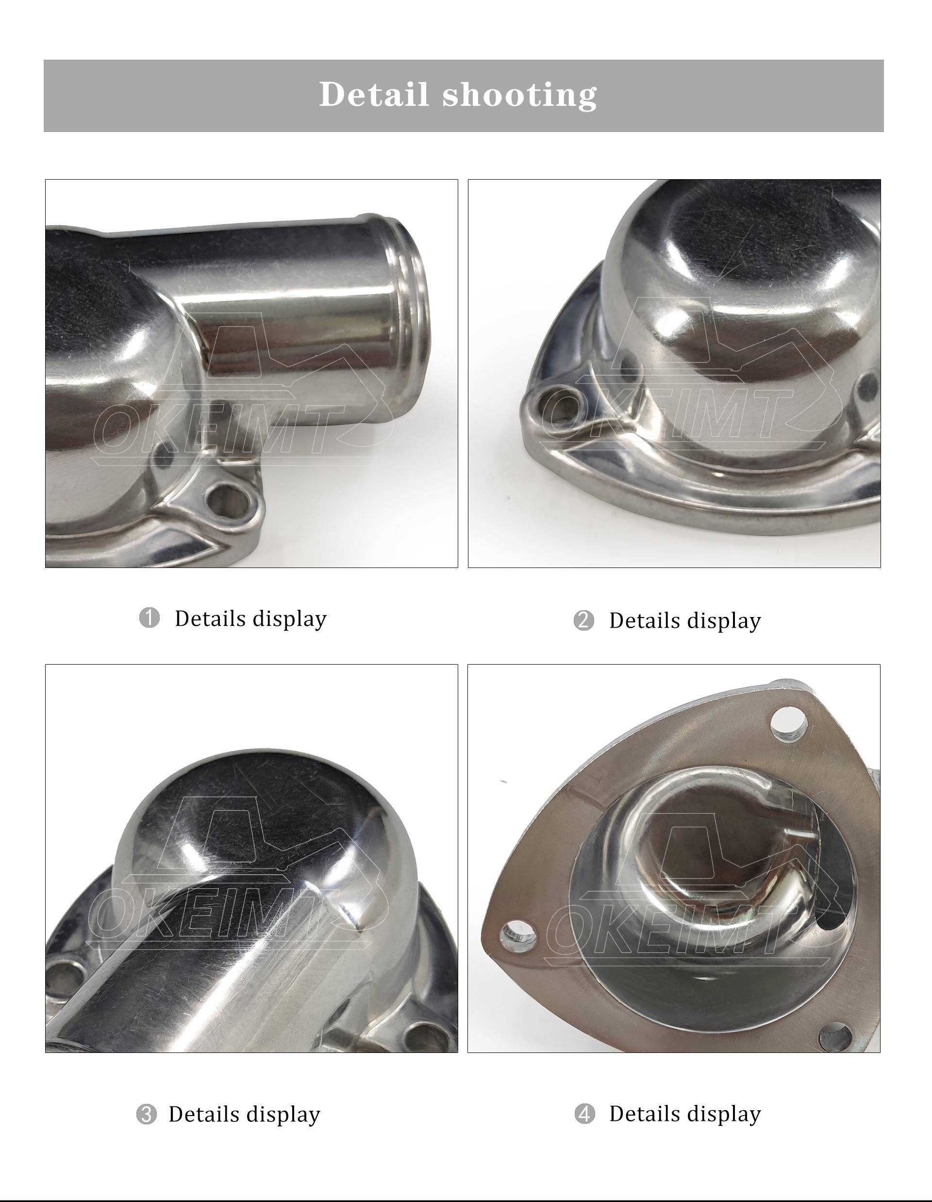 Thermostat Housing Cover ME035098 6D14 6D15 6D16 SK220-3