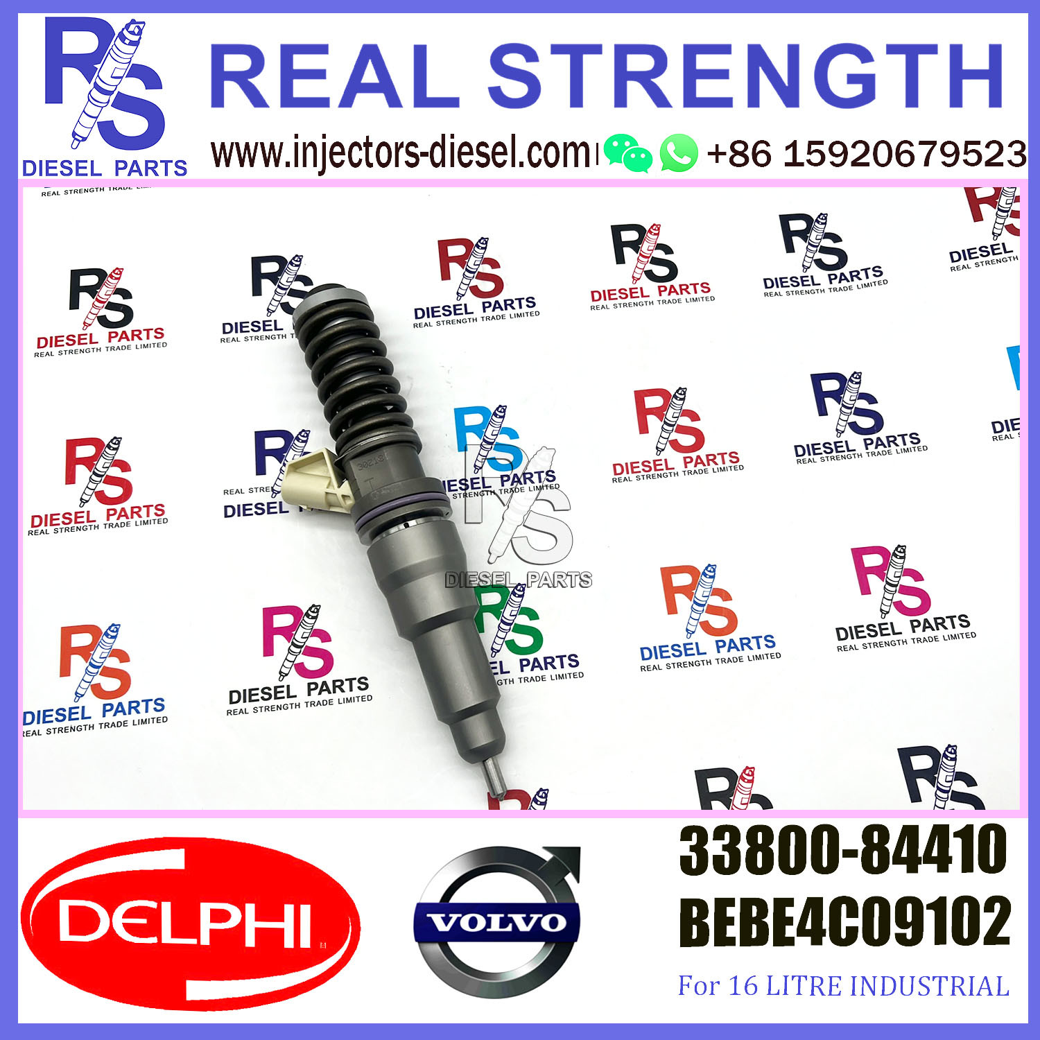 DELPHI Hyundai Diesel Injectors V-O-L-V 33800-84410 BEBE4C09102 E1