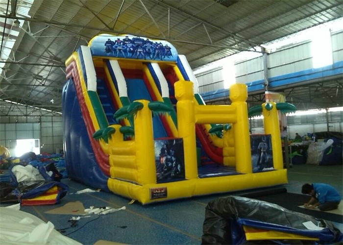 Renting 7M Height Giant Commercial Inflatable Slide With CE / UL Blower