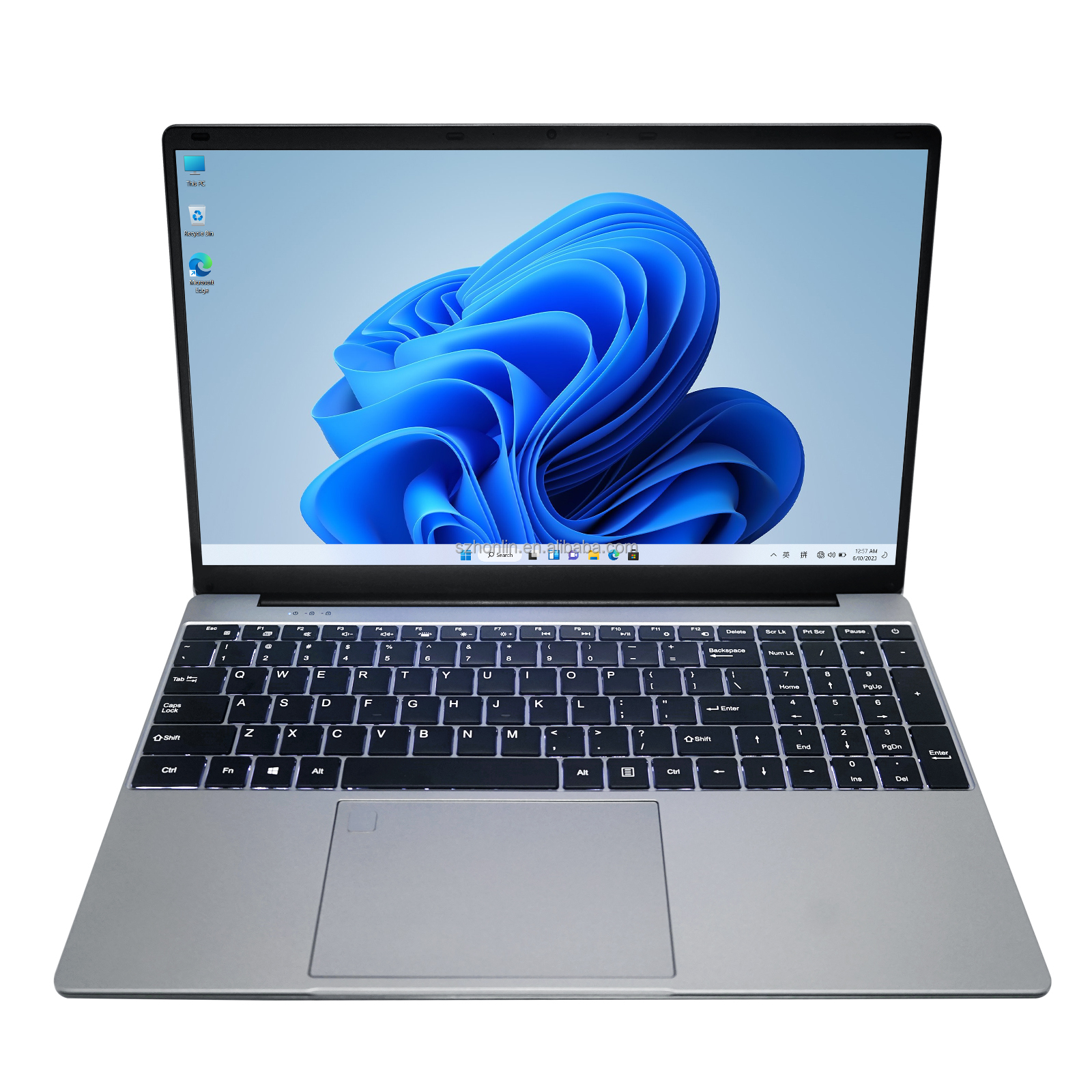 15.6 Inch Portable Intel N5095 Gaming Laptop Windows 11 Supported 12GB RAM 512GB SSD for Business Office and Gamers