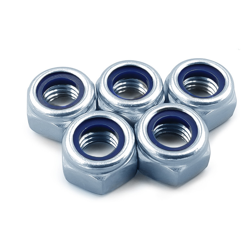 DIN985 Black Locking Galvanized Hex Nut Grade 4.8/6.8/8.8/10.9/12.9 from Fastener