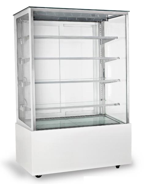 1800mm Fan Cooling Low Power Four Layers Dessert Display Fridge Intelligent