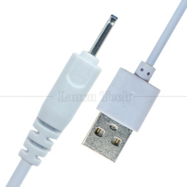 Customized 1M 2M 3M White Black Charging USB to DC 2.0 X 0.6 mm Charger Cable