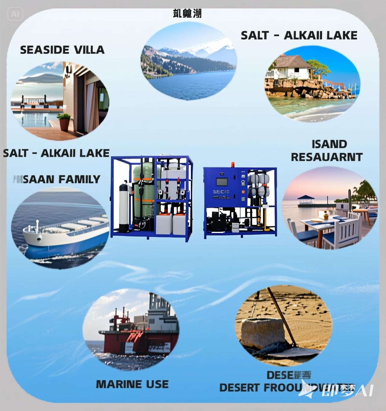RO Membrane Seawater Desalination Systems Customizable High Performance