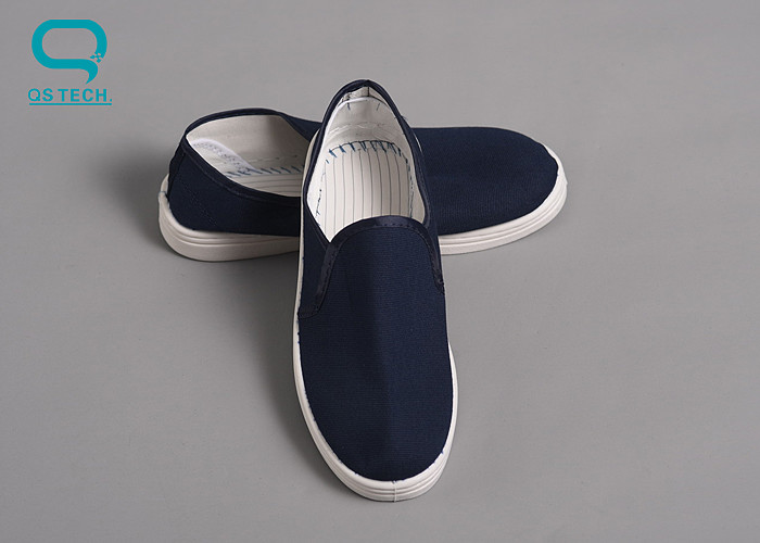 ESD Anti-Static PU Sole Canvas Shoes 35 - 46 Size For Clean Room