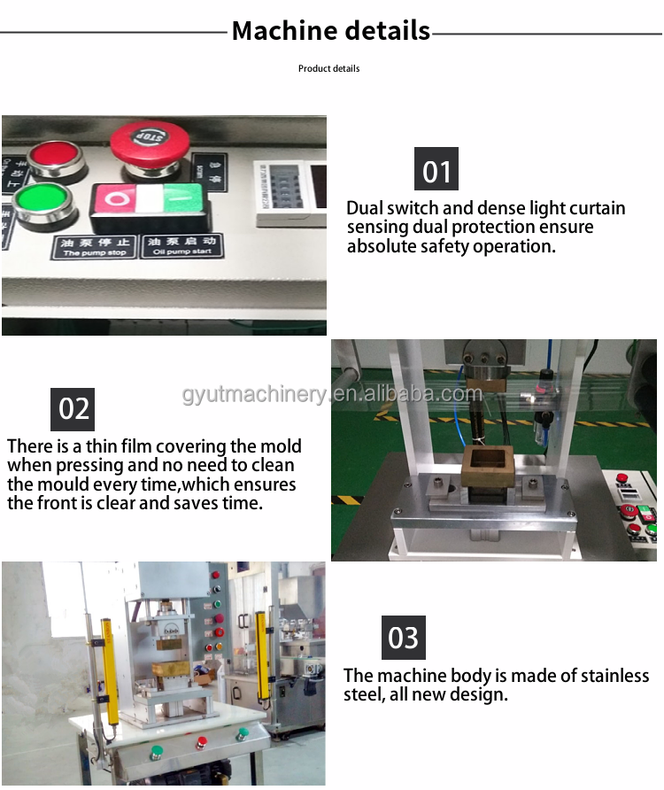 Soap Embossing Press Making Machine with Pneumatic Cutting and Logo Imprint Printing