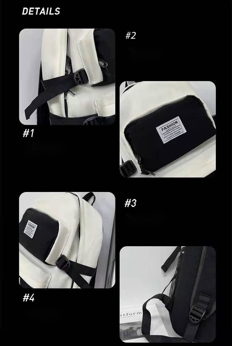 Middle School Canvas Casual University Backpack For Teenager