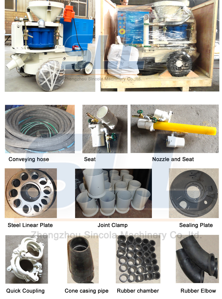 Concrete shotcrete machine