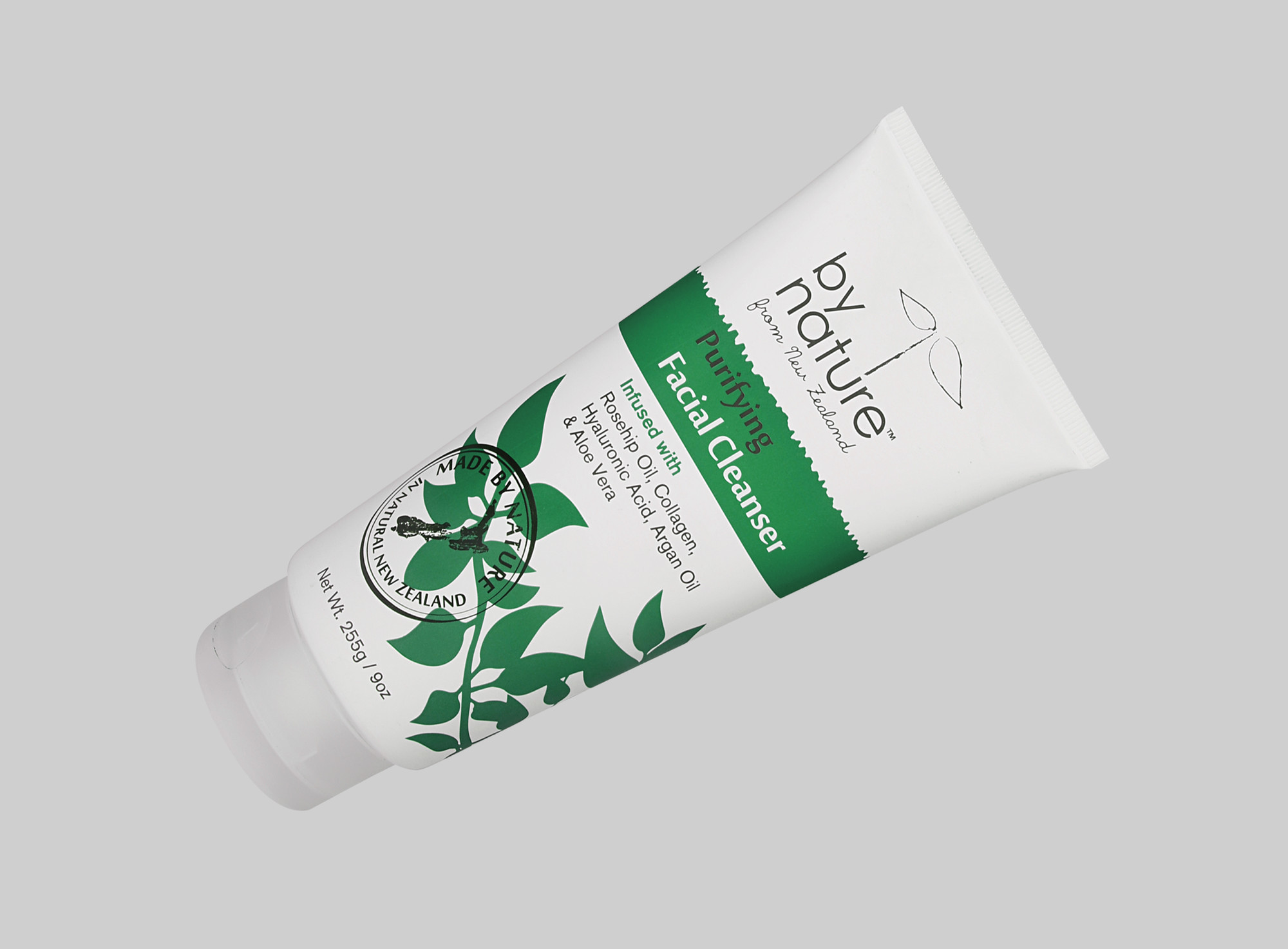 150-400ml Custom Cosmetic Tubes D55mm Empty Squeeze Plastic Facial Cleanser Tube With Flip Top