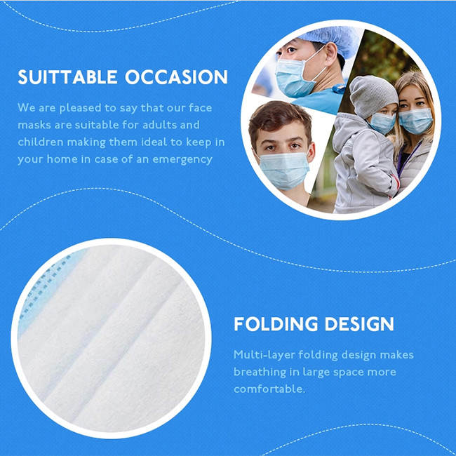 Personal Protective 50pcs/Box Disposable Earloop Face Mask