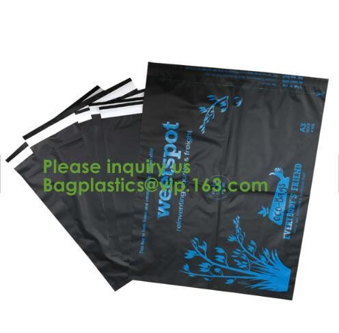 Compostable biodegradable packaging mailing bag with handle,Biodegradable compostable plastic courier shipping envelope