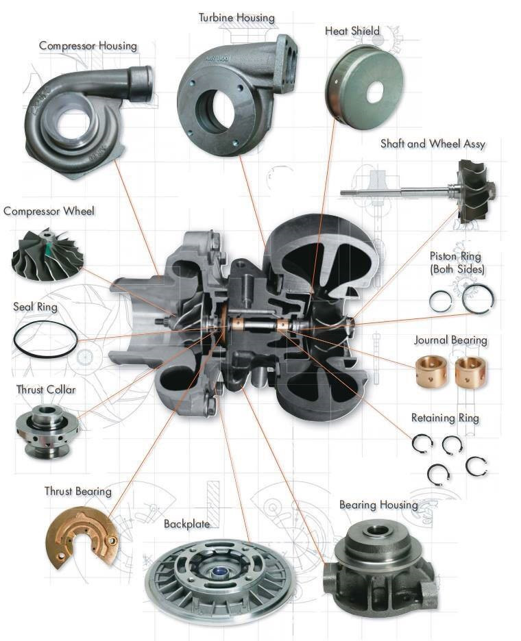 3802289 3522778 6BT5.9 H1C Diesel Engine Turbo Charger HX35W For Excavator Spare Parts