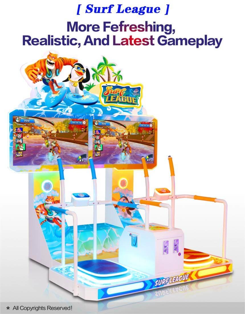 Surf League Sports Arcade Machine Coin Operated Games