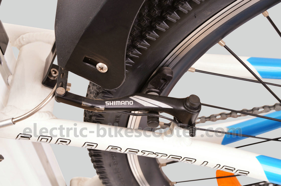 36V 350W Electric Mountain Bicycle , Aluminum Electric Mountain Bike 32km/H