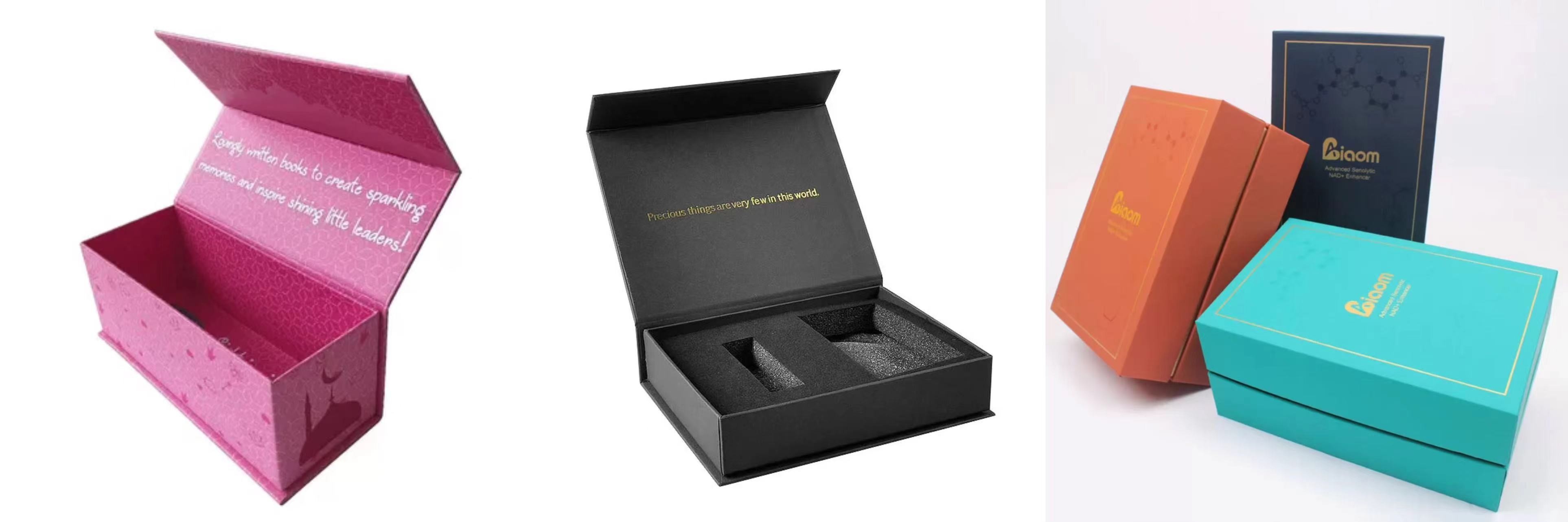 Luxury Printed Pink Rigid Cardboard Gift Box With Magnetic Closure