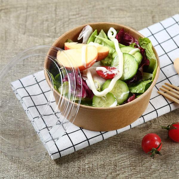 Customized Biodegradable Noodles Salad Fast Food Packaging Disposable Kraft