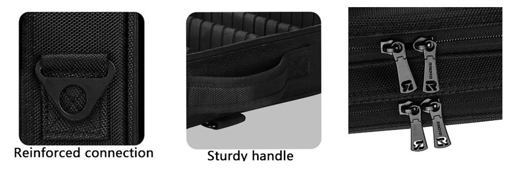 Multifunction Nylon Large Cosmetic Case With Adjustable Dividers