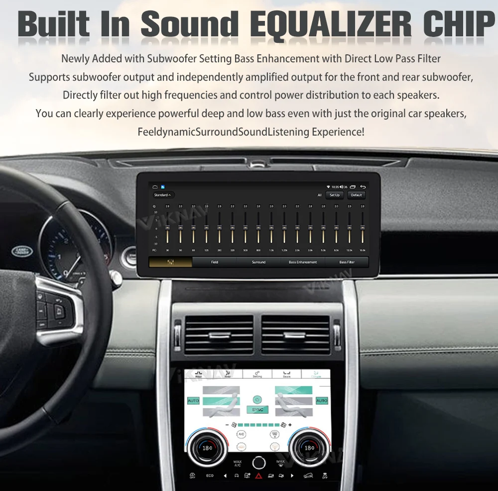 Android Head Unit Car Radio For Land Rover Discovery Sport L550 2015-2019 GPS Navigation New Upgrade Wireless Carplay