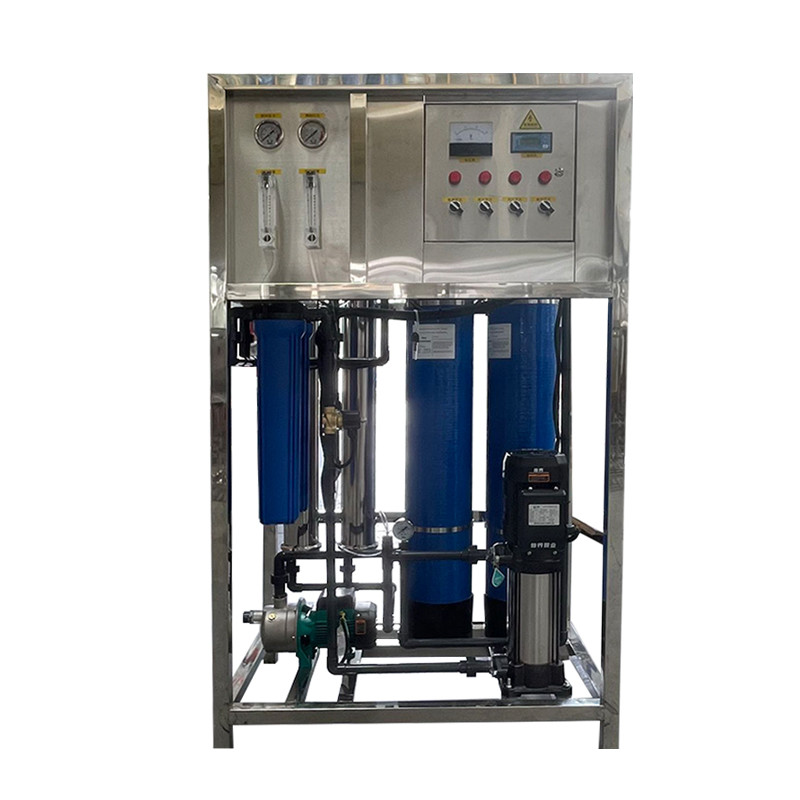 0.5 Tons Double Stage Reverse Osmosis Water Treatment Equipment With Blue Jar Color