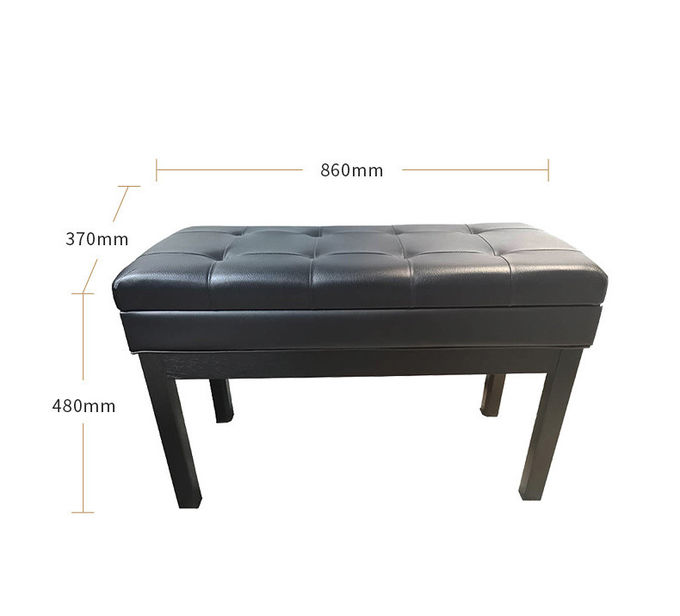 Storage Leather Odm Antique Double Piano Stool Ottoman 86cm Tall