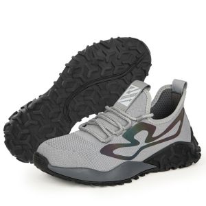 China Steel Toe Anti-smashing Flyknit Mesh Safety Shoes With Kevlar Midsole Breathable Design For Comfortable Work on sale