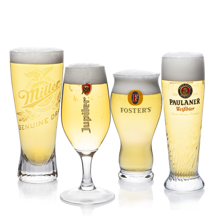 High quality personalize lead free clear glass crystal beer mug With Brand Logo