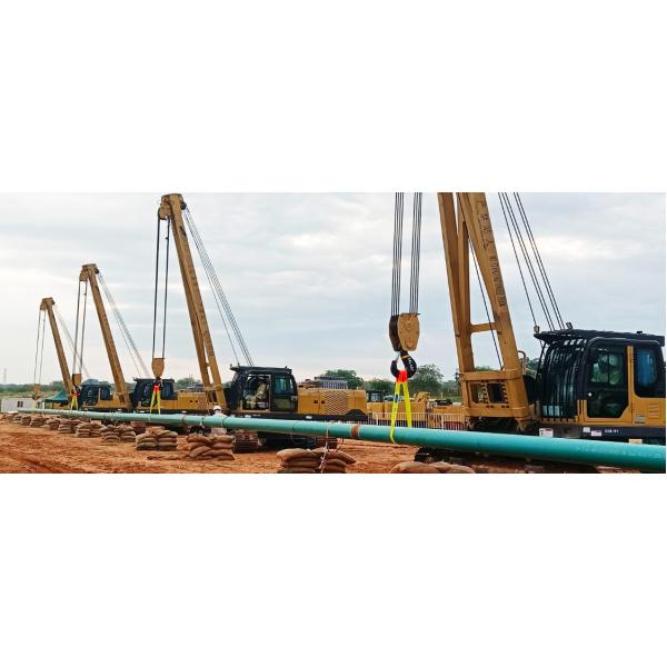 90T Pipe Layer Construction Pipeline Layer Wire Rope Luffing Oil And Gas