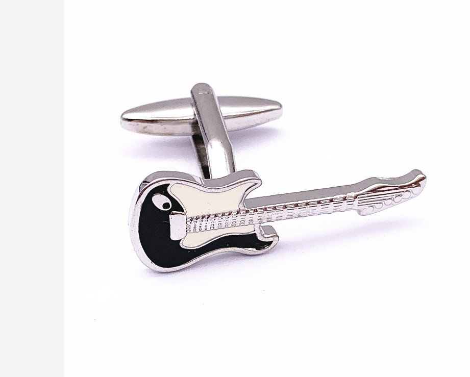 Shirt Sleeve Cufflinks , Glaring Men Gold Plated Cufflinks With Enamel