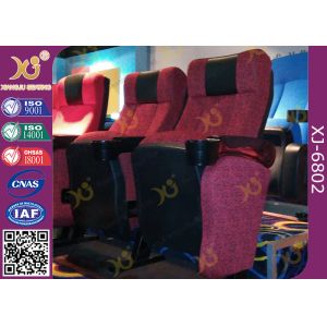 ISO Certification Padding Armrest Folding Theater Seats With Flame Retardant