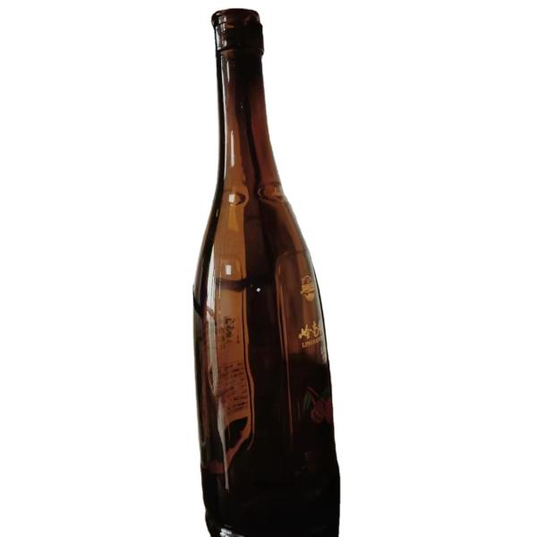 300ml 750ml 1000ml Classical Luxury Customized Amber Glass Bottle for Juice