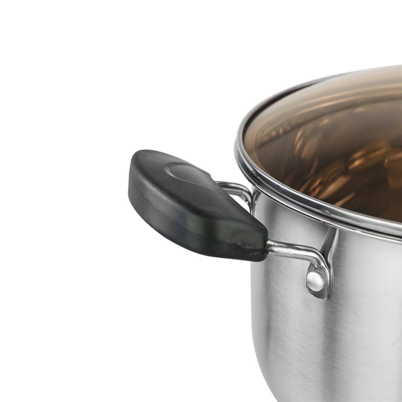Competitive price bakelite handle stainless 201 casserole soup cooking pot