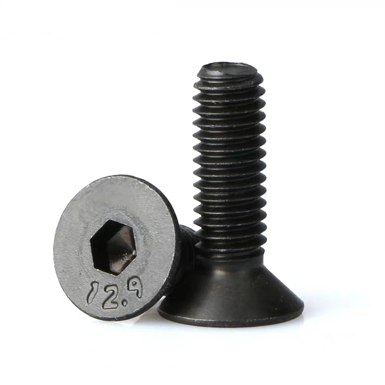 Grade 4.8/8.8/10.9 DIN Standard Hex Head Flange Bolts and Nuts in Black Finish