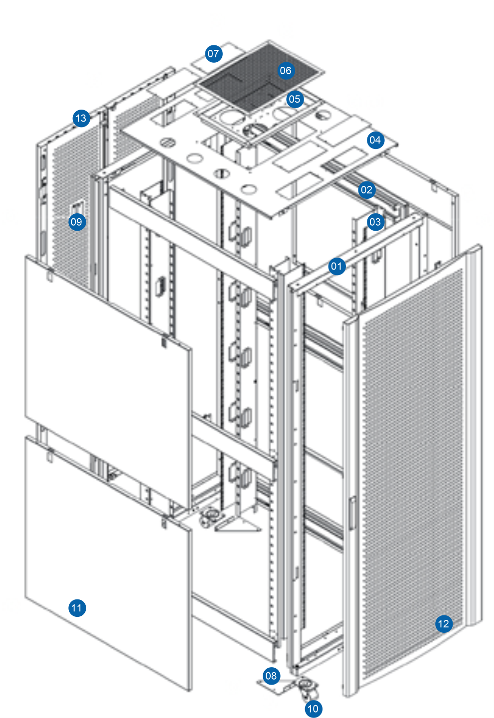 IDC05 server cabinet structure