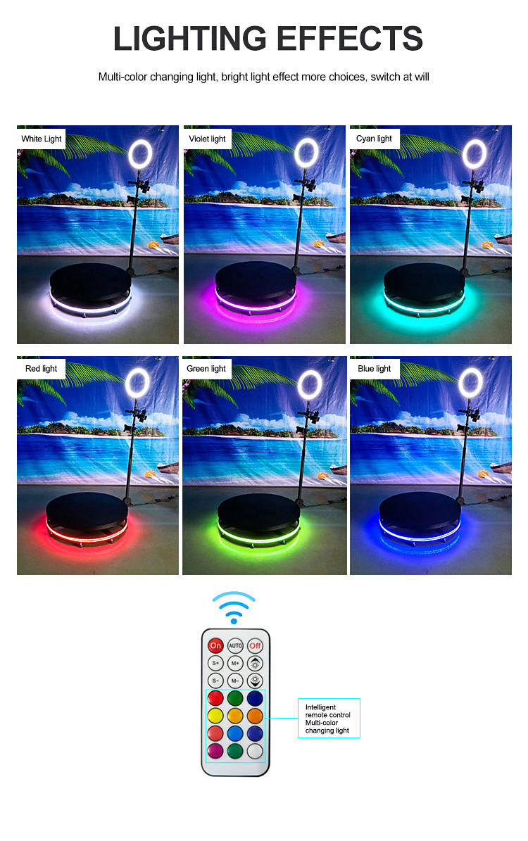 Rotating Stand 360 Photo Booth Parties 360 Spin Photo Booth With Flight Case