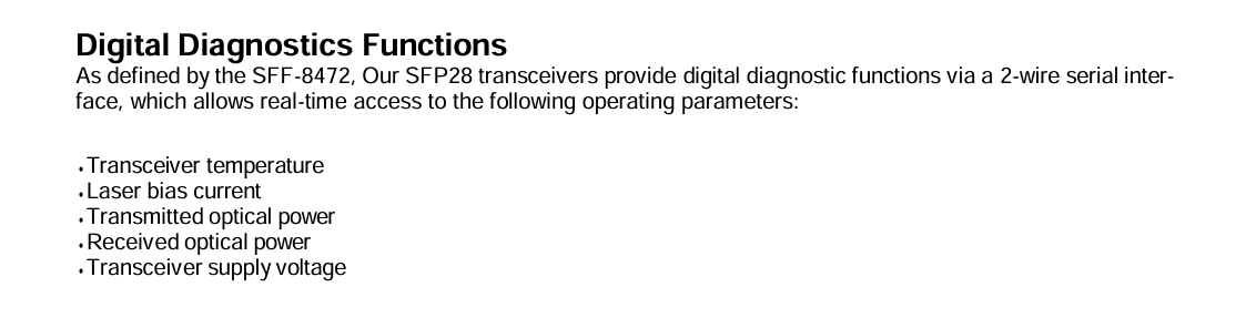 25G SFP28 SR Dual LC Transceivers Module Power Source DC 3.3V Compatibility SFP28 MSA for Fiber Optic Equipment
