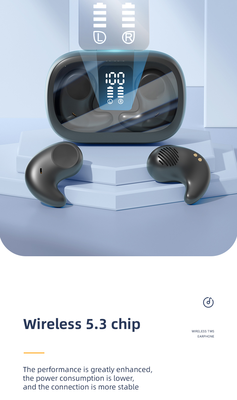 Comfortable and Painless Innovative Sleep Earphones True Wireless TWS Earphones for PC
