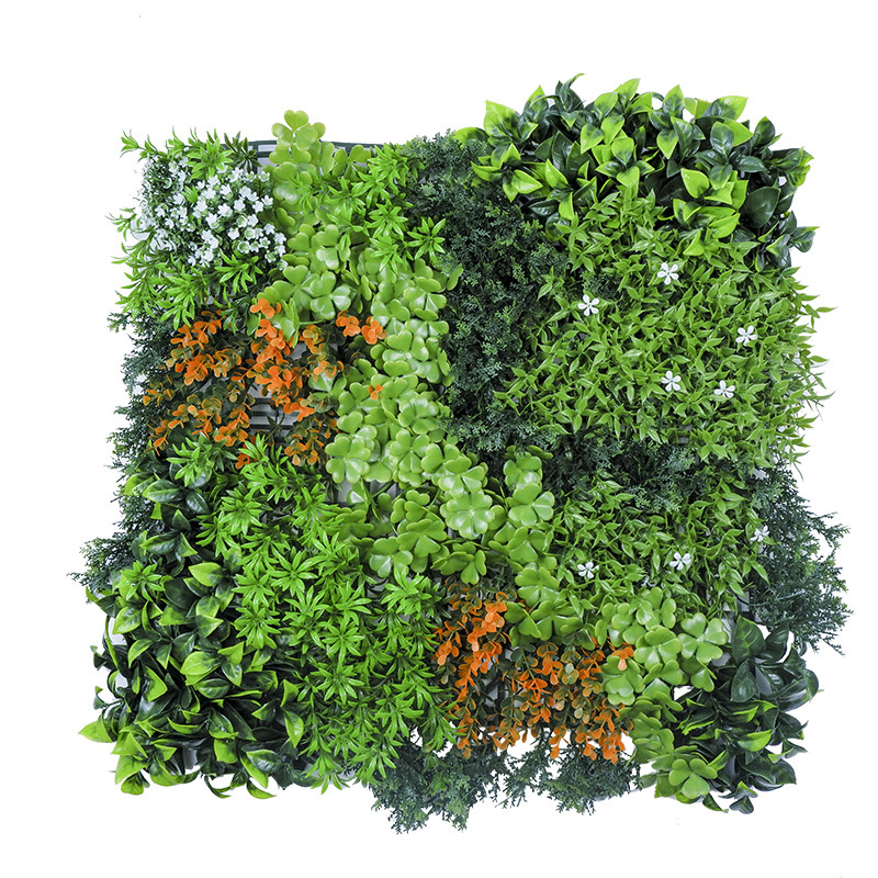  Home Decorative PE Artificial Plant Wall Ornaments Plastic Grass Backdrop Panel Manufactures