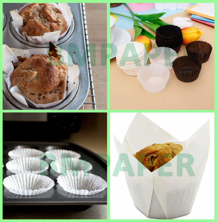 40g Greaseproof Cupcake Liner Food Grade Paper For Muffin Holder 70 x 100cm