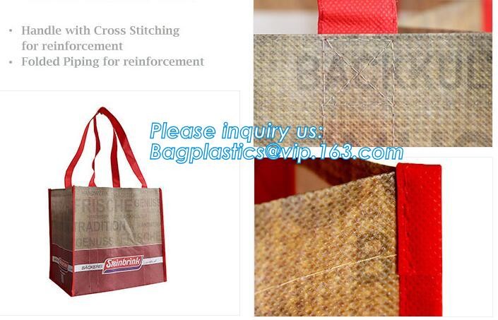 Wholesale factory custom fashion laminated non woven bag, Shopping printing fabric insulated foldable bag, custom pp non