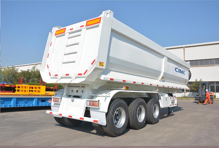 Hydraulic Dump Trailer CIMC 3 Axle 25m3 Tipper Trailer
