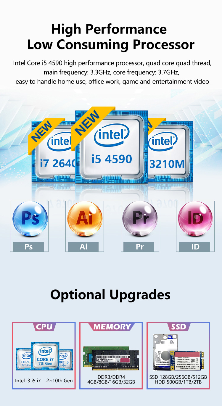 21.5 Inch All In One Computer Core I3 I5 I7 PC Desktop Computer With Call Center Support