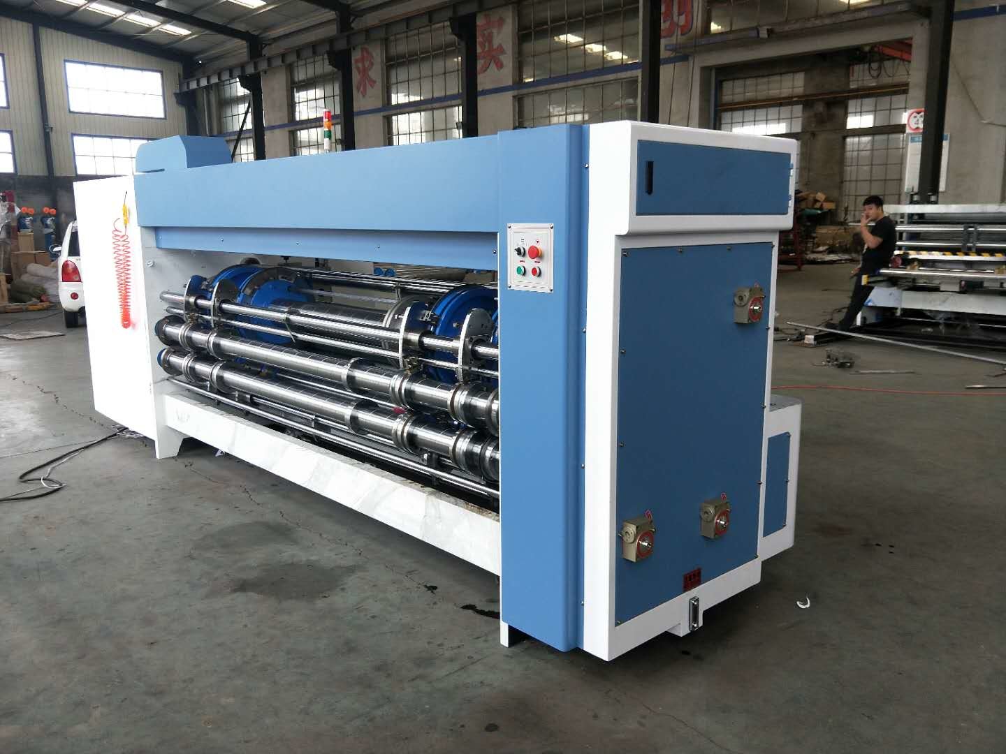 Rs4 Corrugated Box Paperboard Rotary Slotter Machine 130pcs/Min