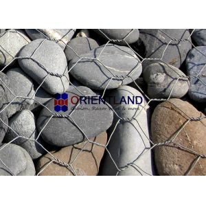 Customized Size Gabion Mesh Cage , Curved Gabion Baskets High Rigidity