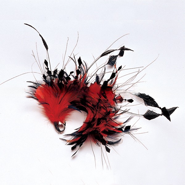 15*30 cm Dyed Pattern Millinery Supplies Hackle Feather Flower Mount with Wire Accessory