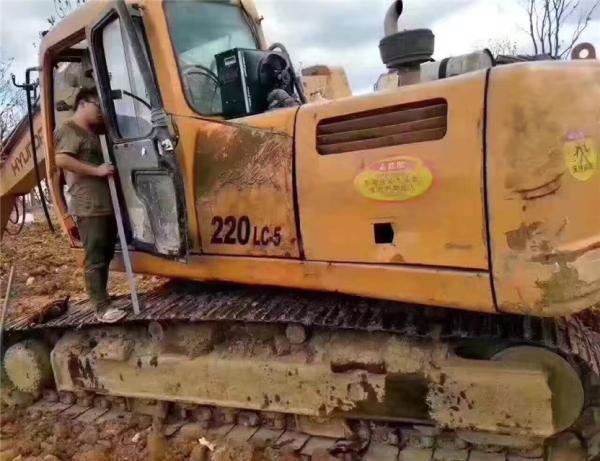 secondhand korea hyundai chain korea excavator 225-7/220-5 korea hyundai crawler