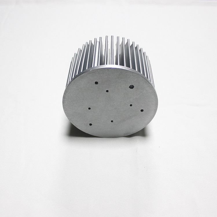 Black Anodizing Round Cold Forging Heat Sink For With Existing Mold Dia 110mm