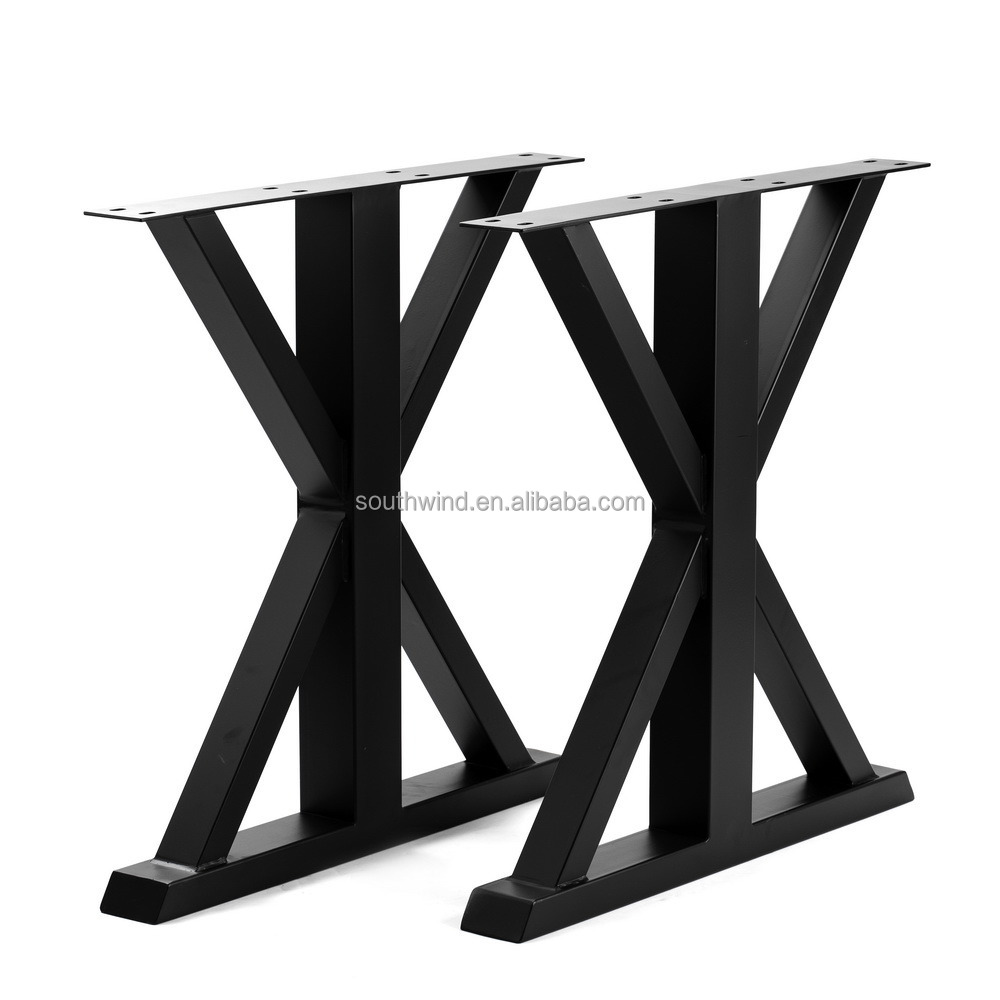 Customized Kitchen Heavy Duty Industrial Wrought Iron Steel Furniture Dining Table Legs