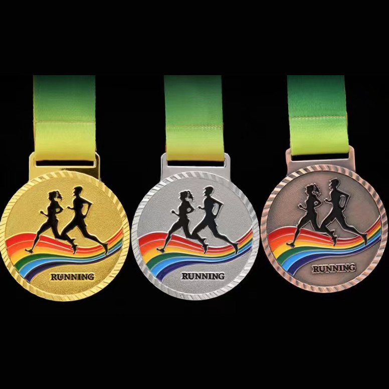 Sport Personalised Gold Medal Hook Custom Designed Medals Gold Silver Bronze Zinc Alloy Metal